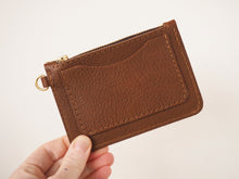 Luxury Vegetable Tanned Leather Pierre with Key Ring
