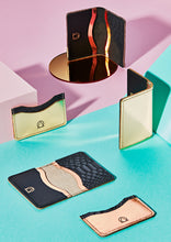 Metallic and Black Cardholder