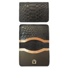 Metallic and Black Cardholder