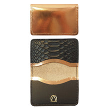 Metallic and Black Cardholder