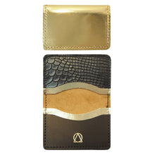 Metallic and Black Cardholder