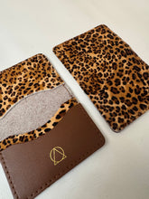 Luxury Leopard Print Fur Cardholder