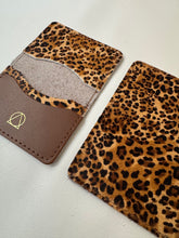 Luxury Leopard Print Fur Cardholder