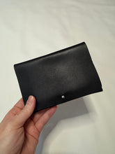 Passport Holder Vegetable Tan Leather - Black