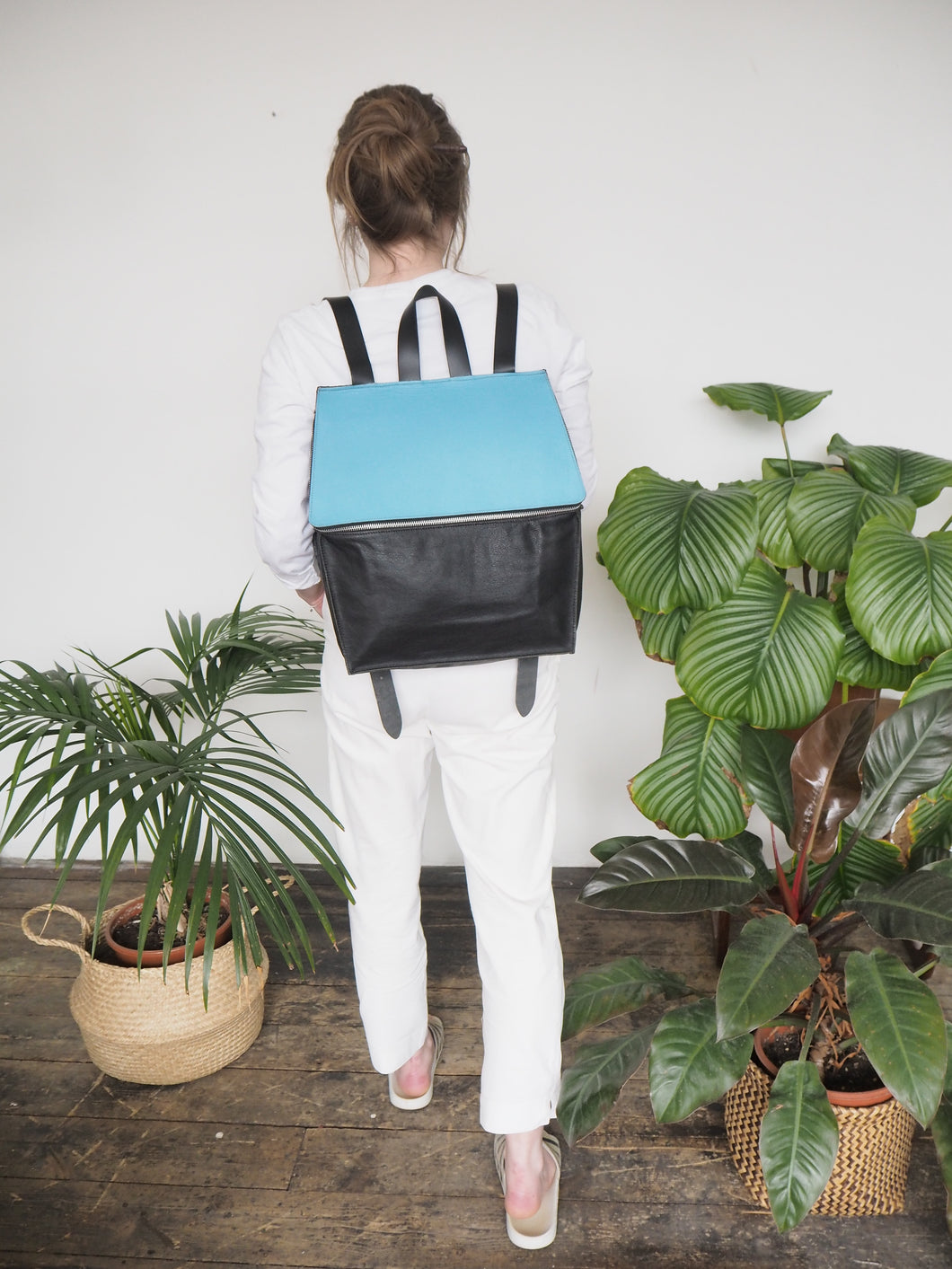 Blue Hexagon Backpack