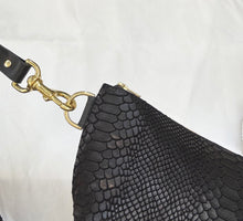 Megan Bag - Embossed Black Large