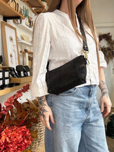 Megan Bag - Embossed Black Large