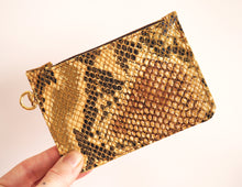 Sand Boa Pierre Purse with Key Ring