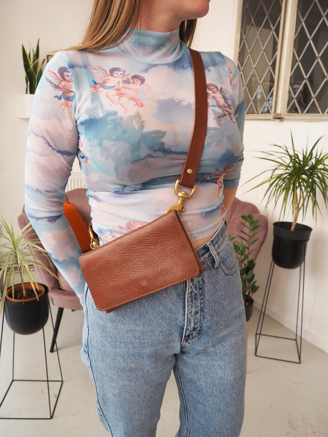 Helena Brown Bumbag with chunky detachable strap